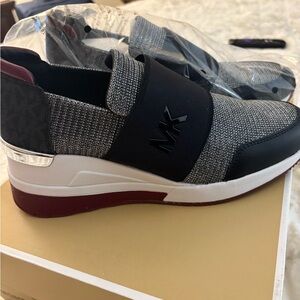 Michael Kors Black and Gray Sneakers